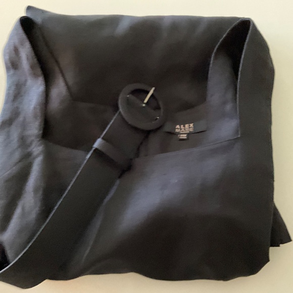 NWT ALEX MARIE 14W BLACK SLEEVELESS DRESS WITH A 4" PLEAT AT THE HEM - Picture 11 of 14